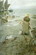 Anders Zorn, fiskmarknad i st. ives